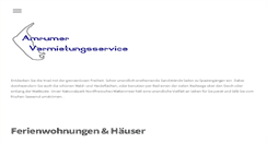 Desktop Screenshot of amrum-vermietung.de